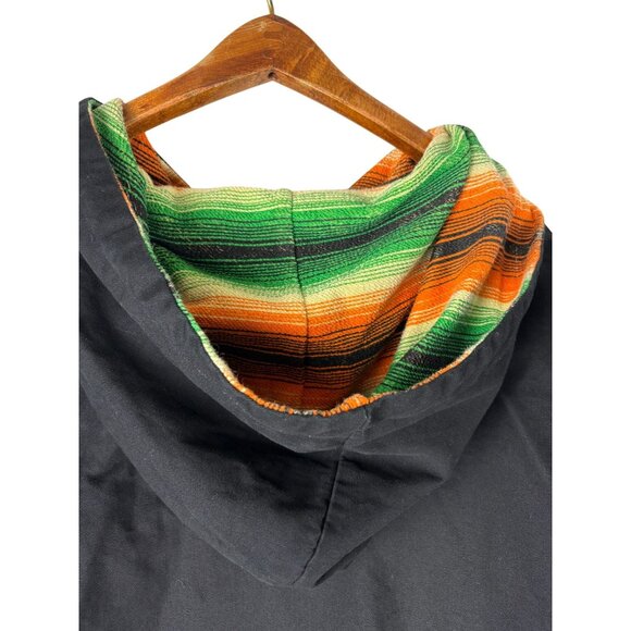 VTG Circa Hecho de Sangre Reversible Hooded  Skater Surfer Zip Jacket Men's XL - Picture 8 of 15